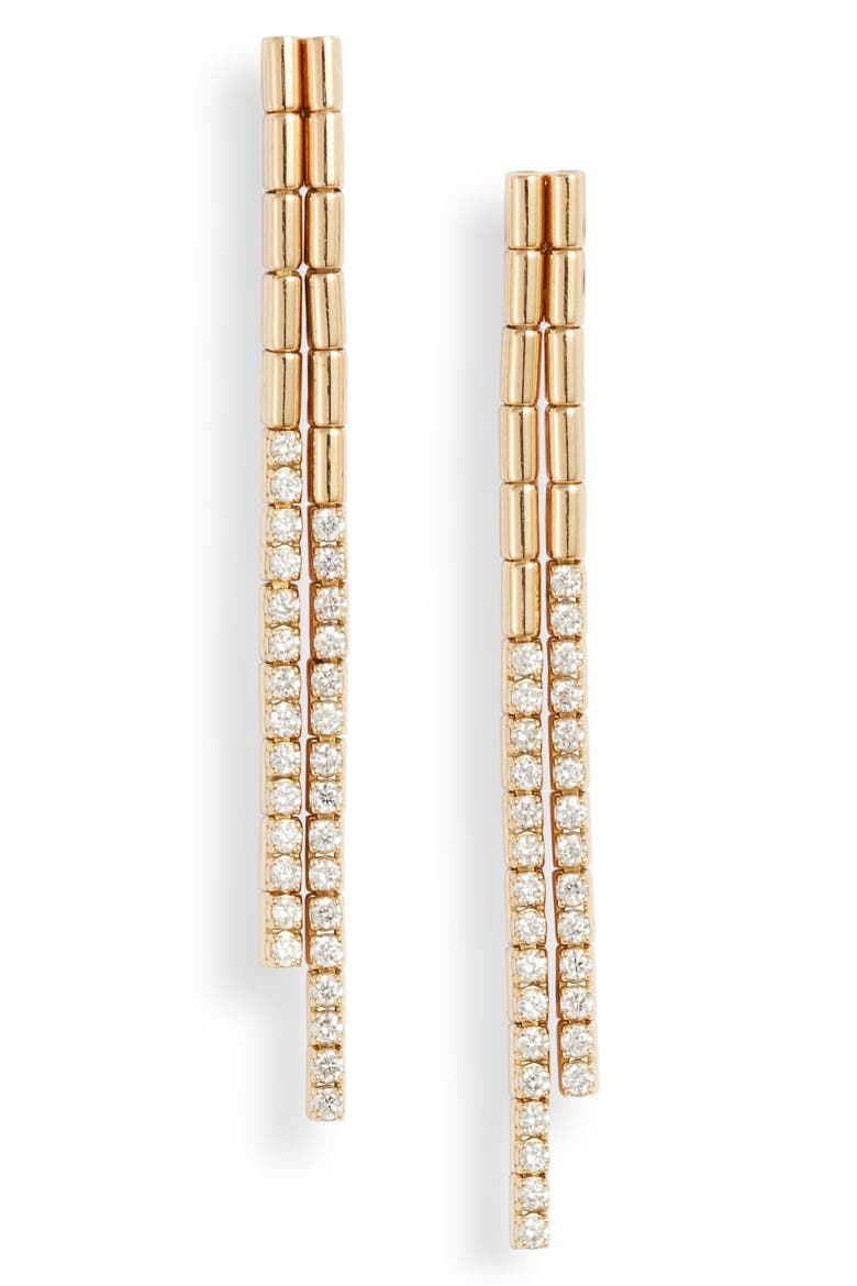 Sherr Diamond Drop Link Earrings (Nordstrom Exclusive), Main, color, YELLOW GOLD/ DIAMOND