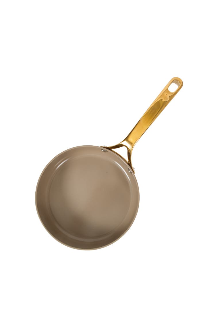 8 Inch Heavy Duty Aluminum Premium PFA Free Ceramic Nonstick Saute/Deep Frying Pan Skillet, Alternate, color, Cappuccino Cream