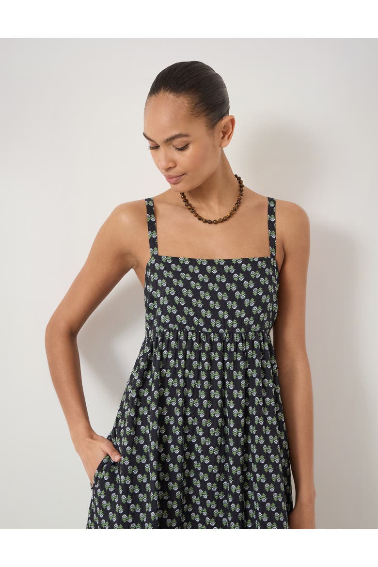 Nami Crinkle Gathered Maxi Dress, Alternate, color, Floral Blue
