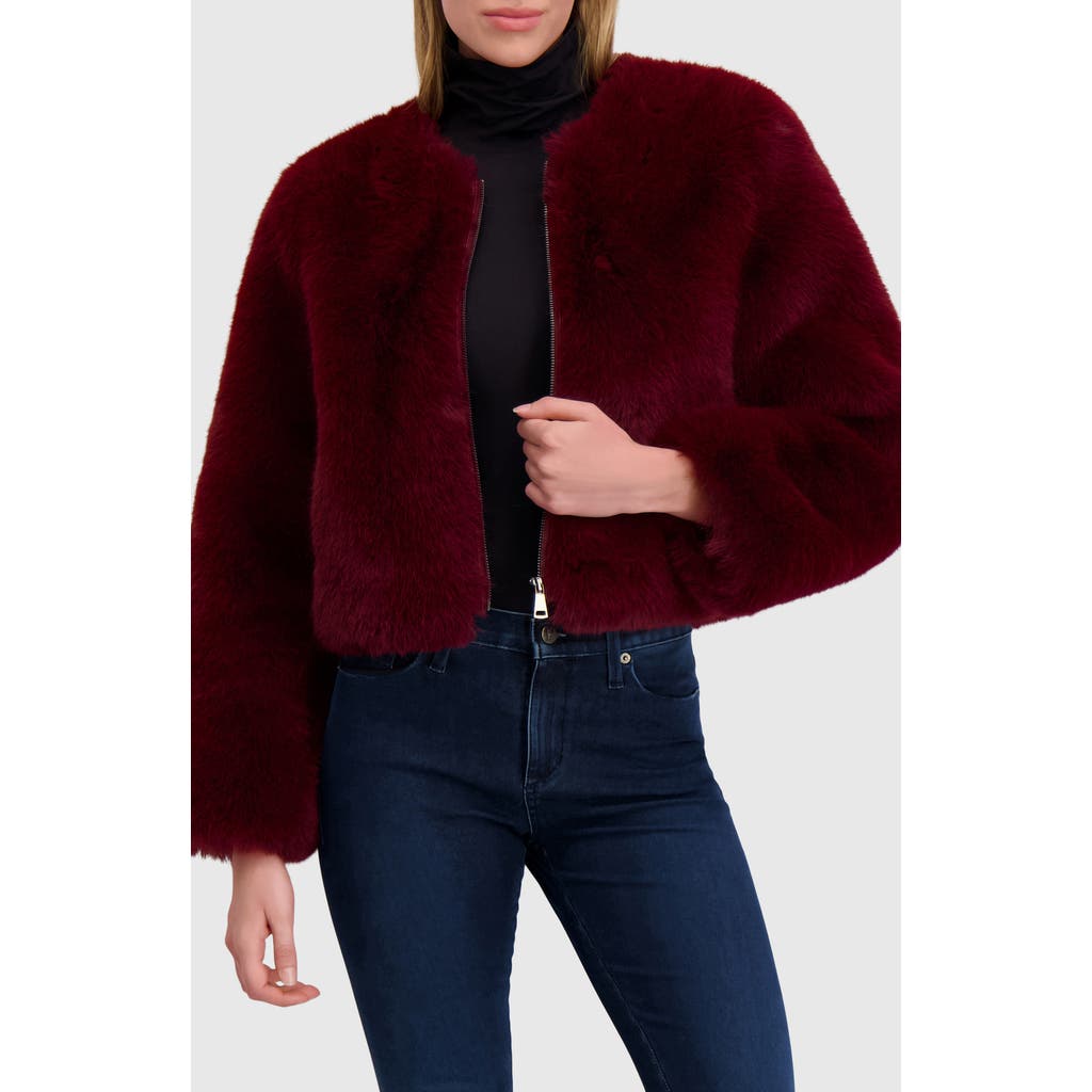 Lyla Grant Fur-free Fox (faux Fur) Bolero In Black