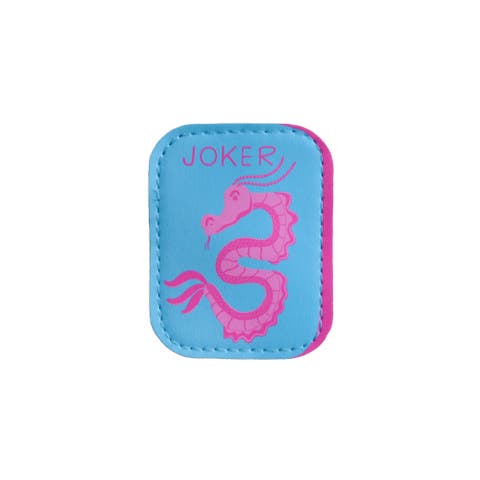 Mahjong Vegan Leather Hair Clips