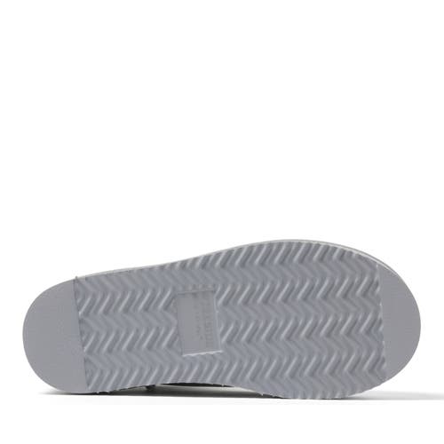 Shop Dearfoams Fireside Kingston Genuine Shearling Platform Bootie In Silver