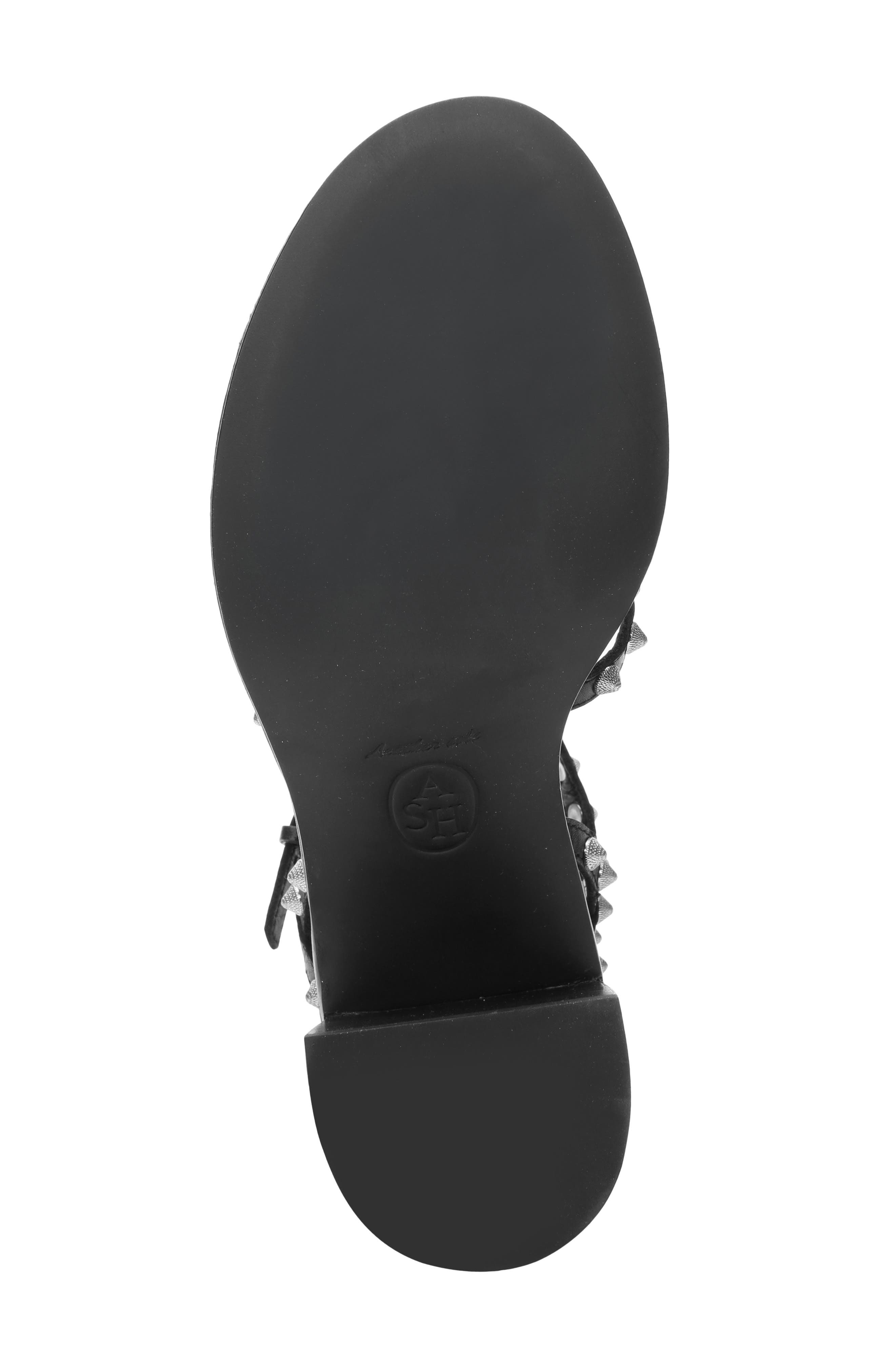 Ash Jen Studded Ankle Strap Sandal, Alternate, color, 