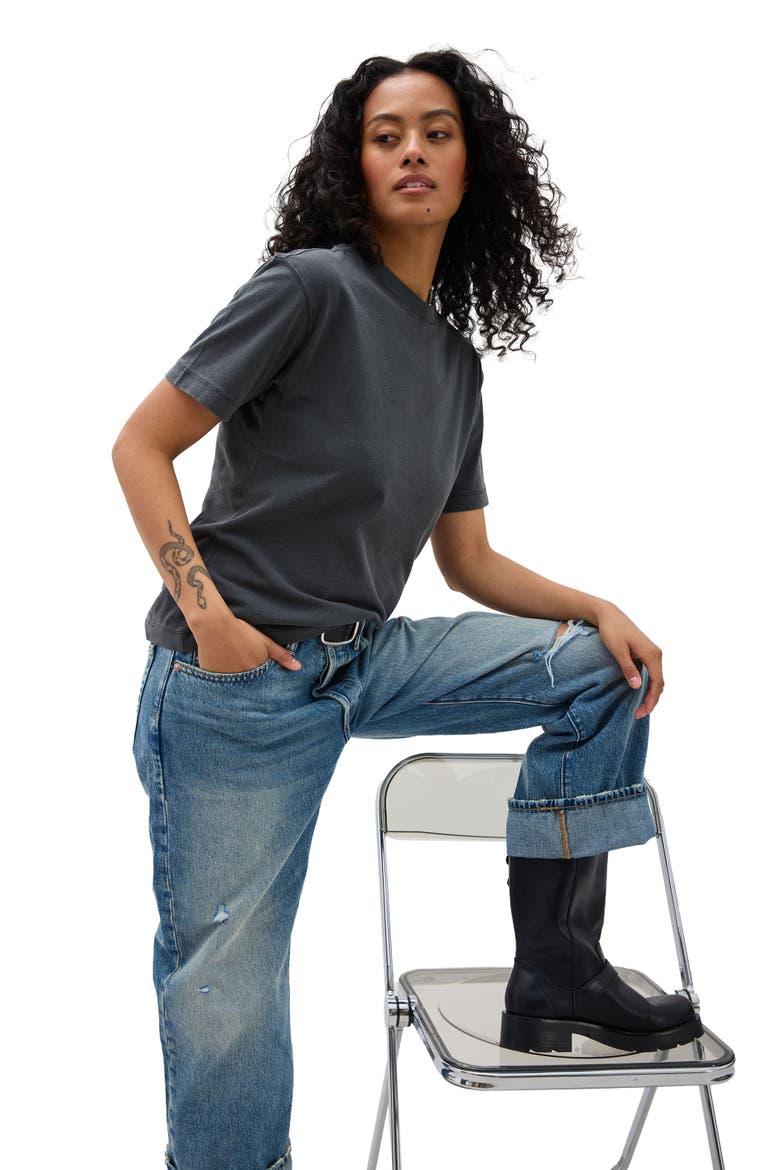The Relaxed Everyday Tee, Alternate, color, Stretch Limo