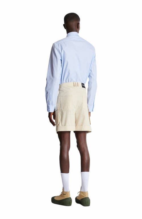 BALMAIN BALMAIN COTTON CARGO BERMUDA SHORTS 