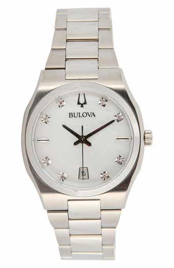 BULOVA Surveyor Diamond Bracelet Watch, 34mm