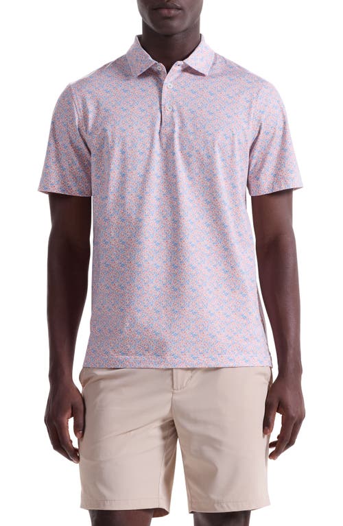 Bugatchi Victor Ooohcotton® Floral Polo In Pink