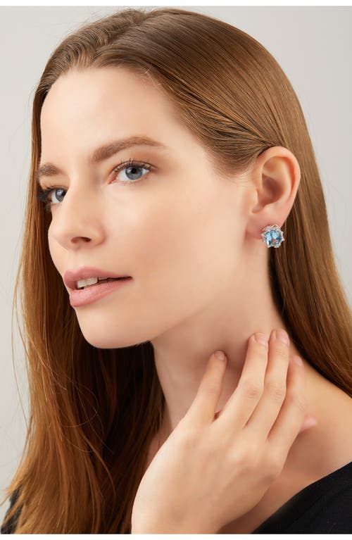 Bony Levy Aquamarine Stud Earrings In Blue