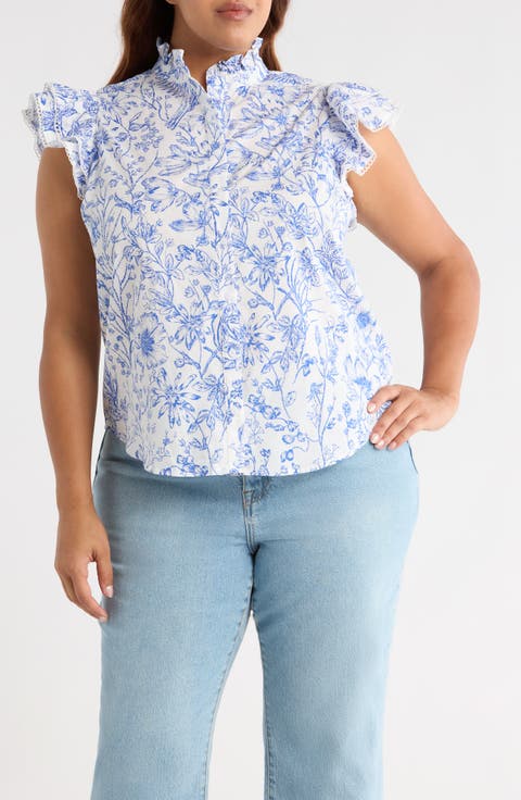 Eve Dacey Ruffle Top (Plus)