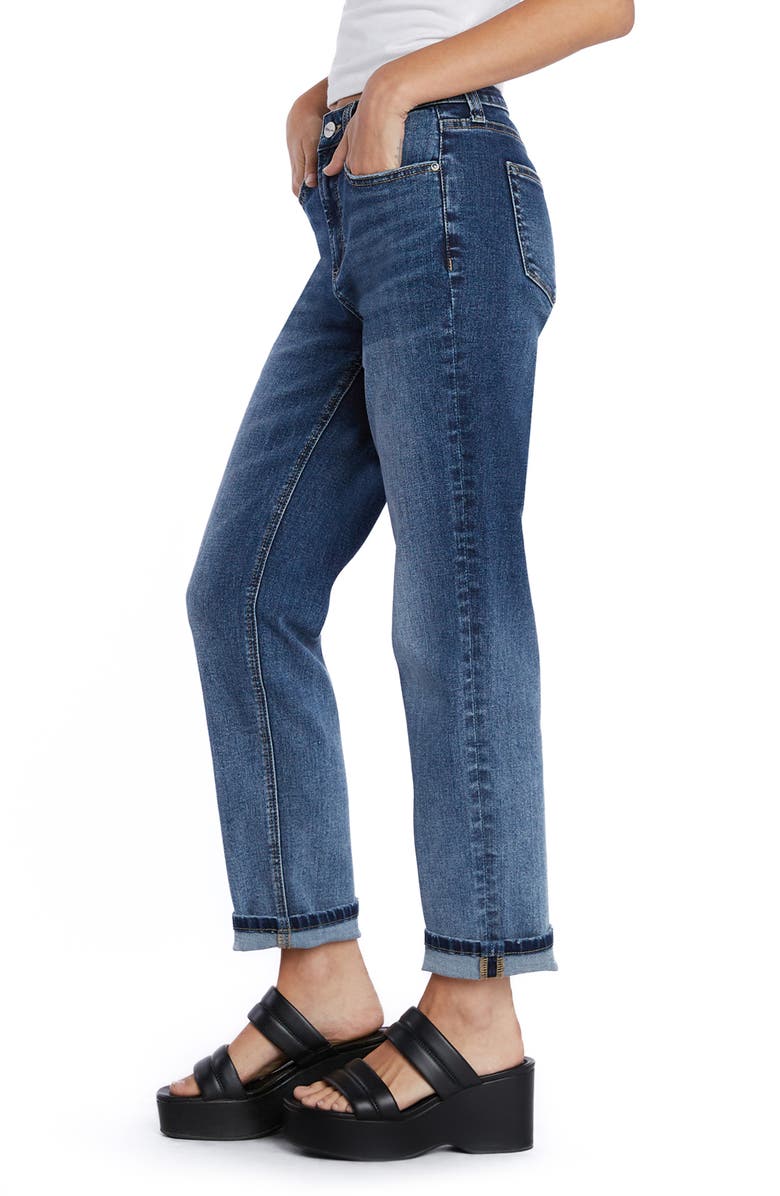 HINT OF BLU High Waist Ankle Straight Leg Jeans, Alternate, color,