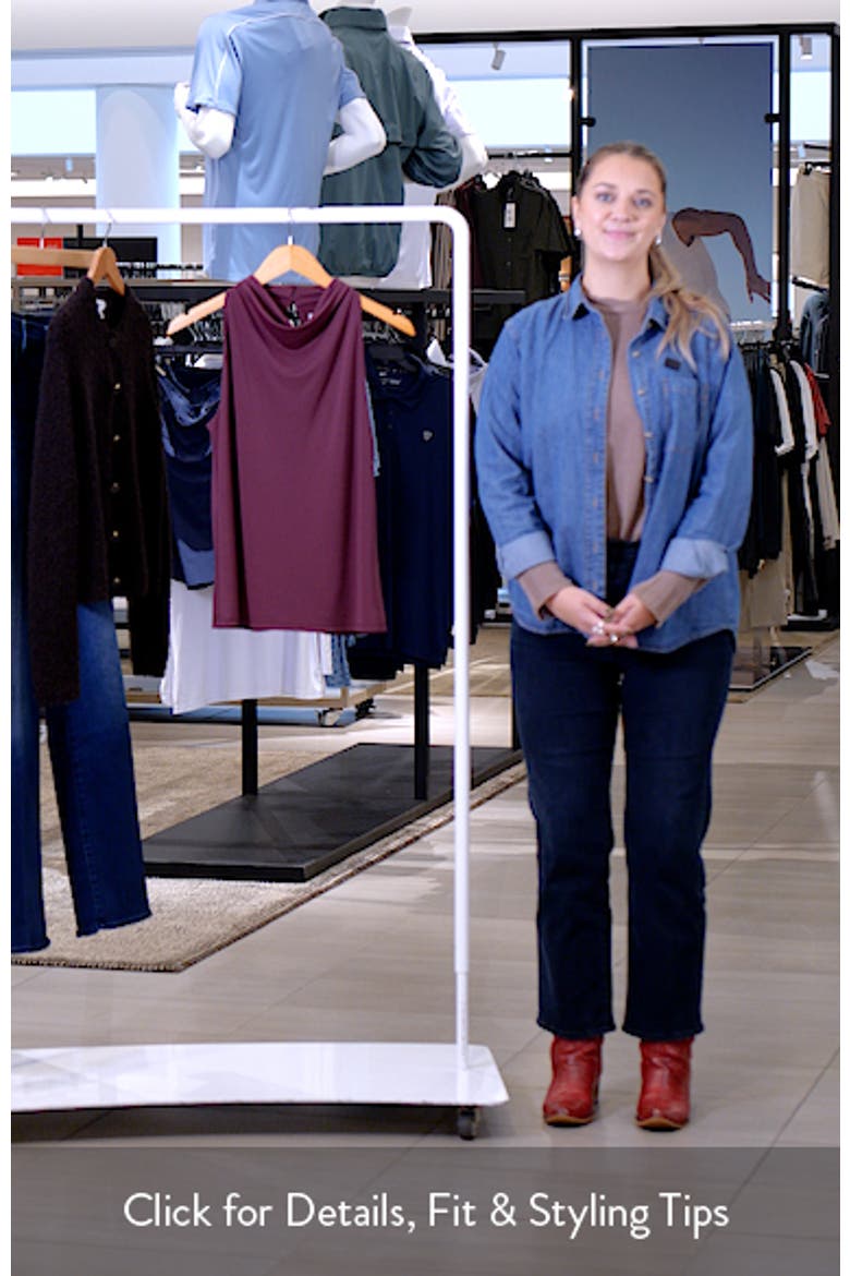 Draped Cowl Neck Halter Top video
