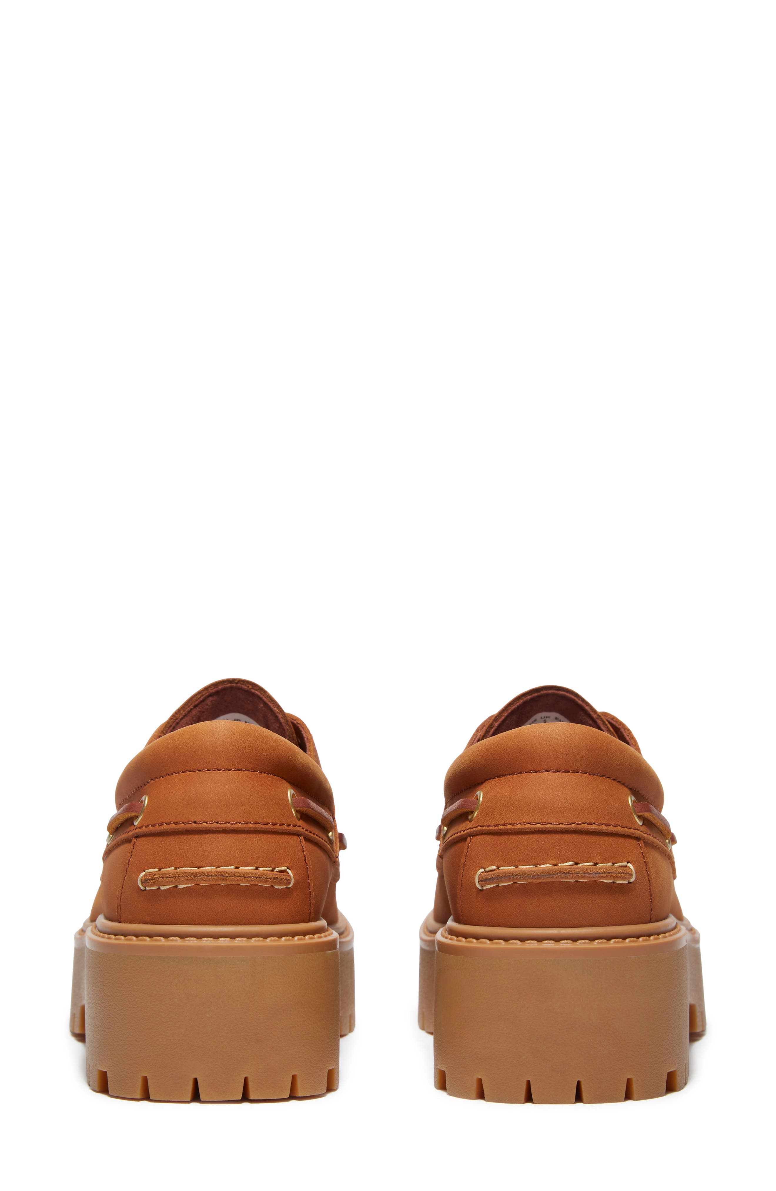 Timberland Stone Street Platform Boat Shoe, Alternate, color, Rust Nubuck