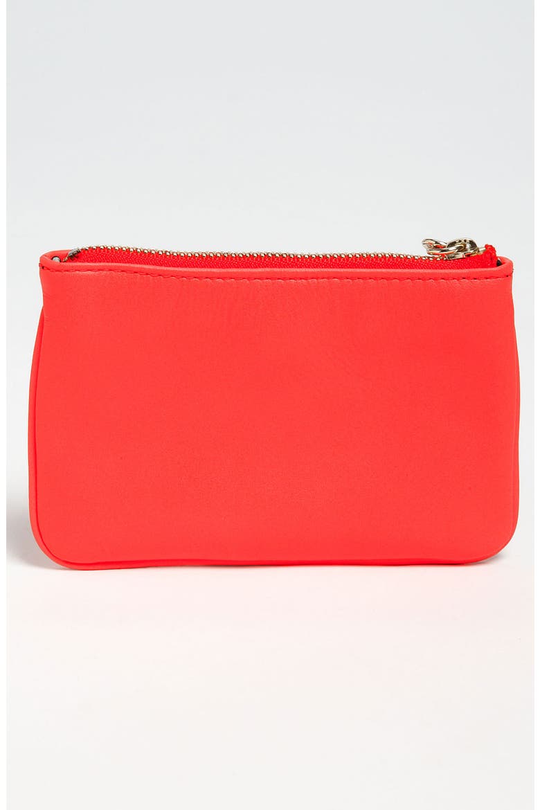 'coin a phrase - shoe fund' coin purse, Alternate, color, MARASCHINO