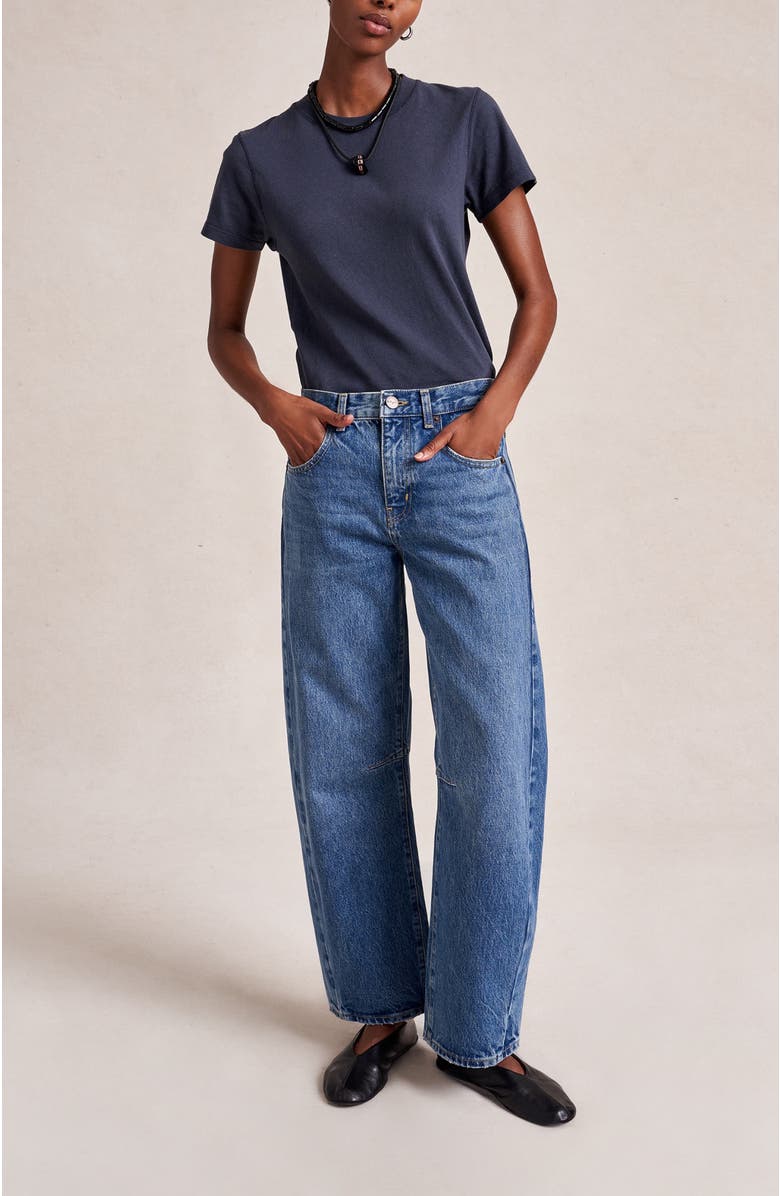 La Ligne Megalyn Mega Barrel Jean, Alternate, color, Walter