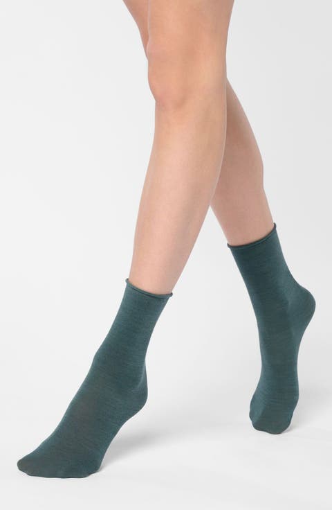 Nives Wool Blend Crew Socks