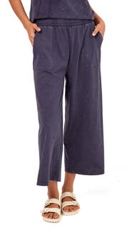 Threads 4 Thought Alva Mineral Wash Pull-On Wide Leg Capri Pants