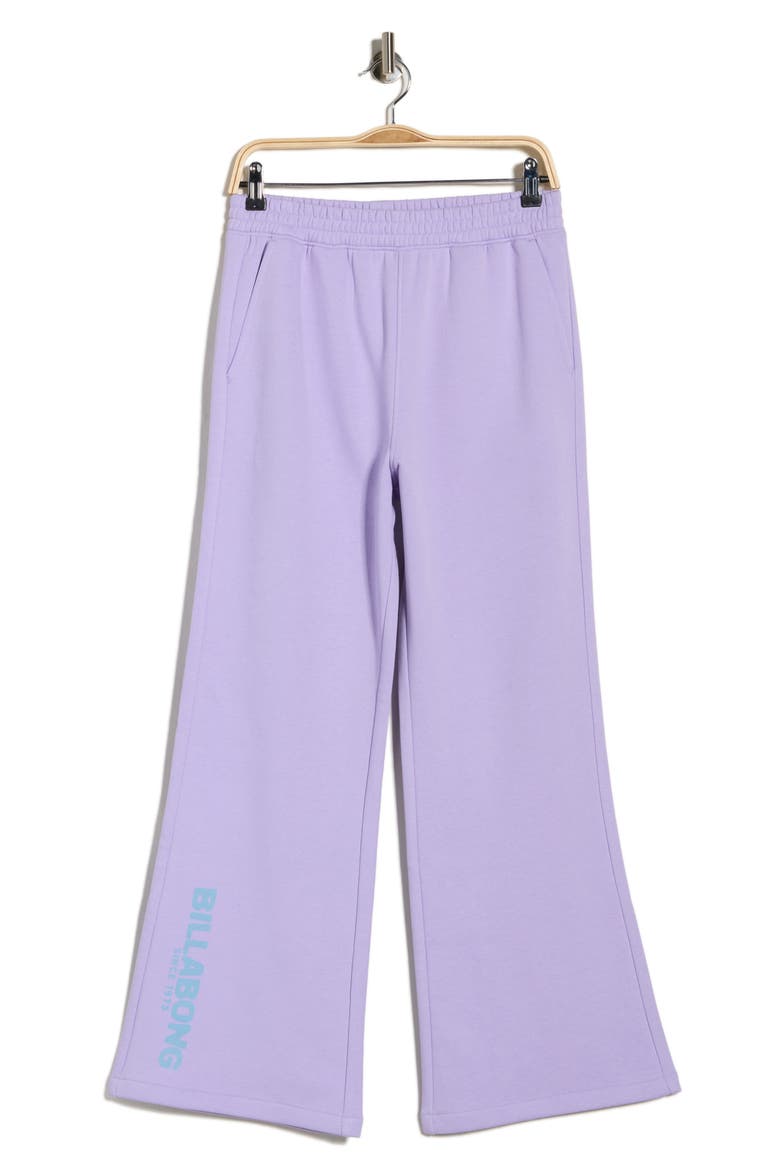 Wave Runner Fleece Flare Pants, Alternate, color, LAVENDER
