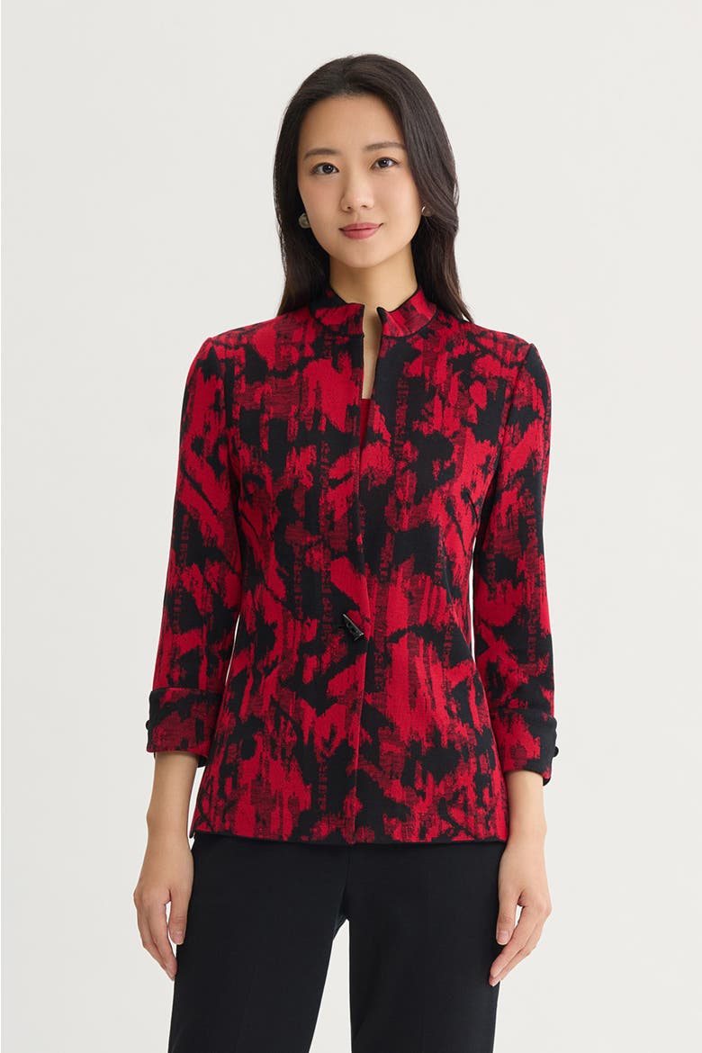 Classic Knit Jacket, Main, color, Holiday/Black