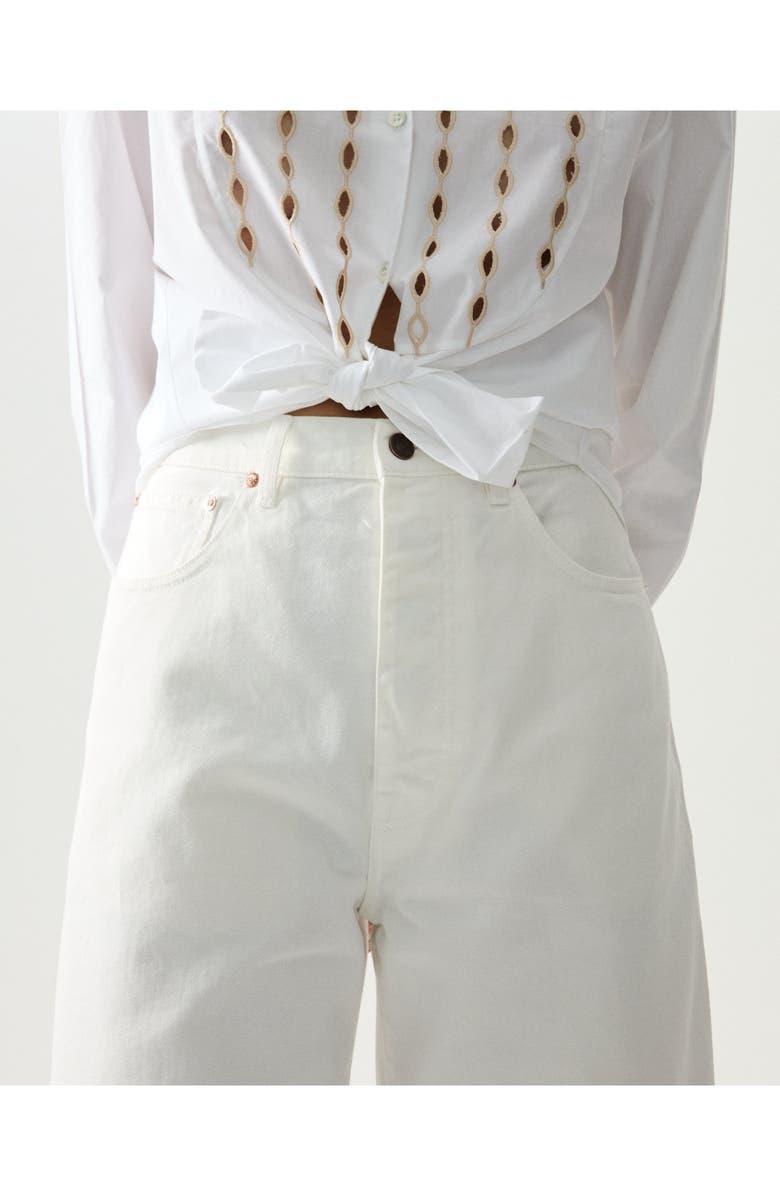 Fortela Frederique Poplin with Pipings Shirt, Alternate, color, White