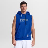 Nike Men's Nike Royal Los Angeles Rams Sideline Standard Issue Dri-FIT Sleeveless Hoodie