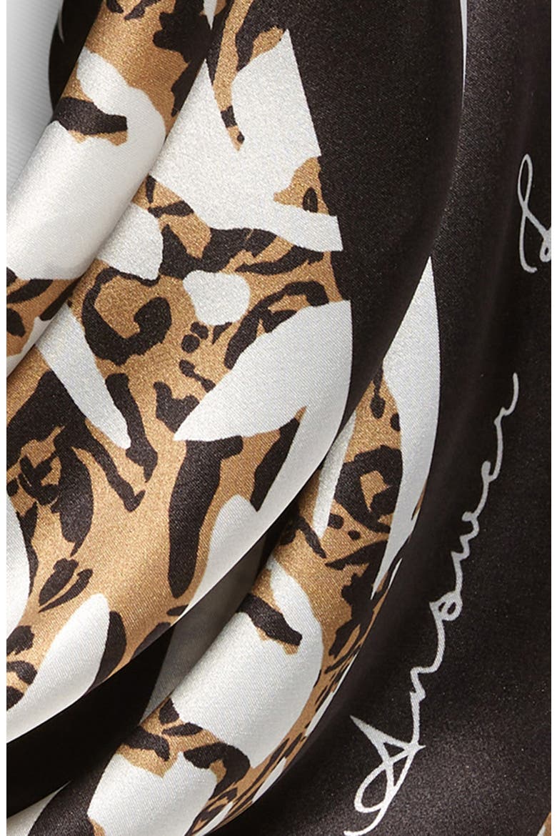 Animal Print Bandana Scarf, Alternate, color, ANIMAL OVERLAY