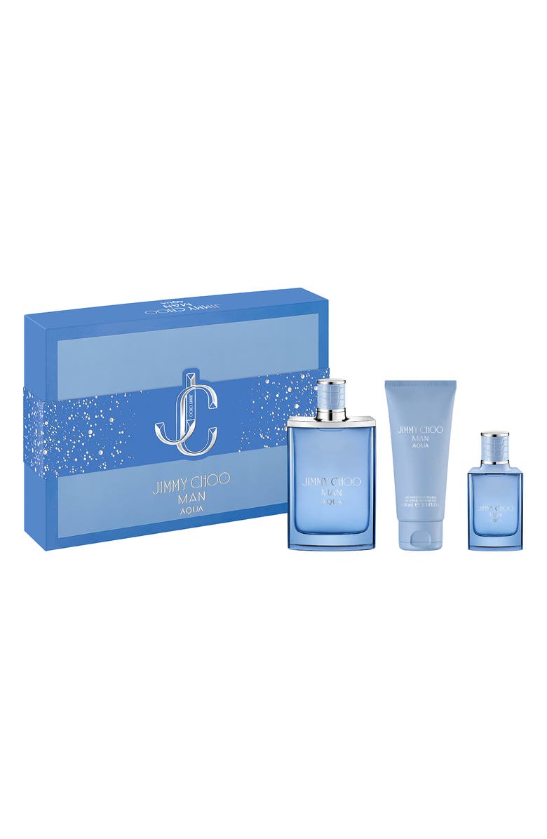 Jimmy Choo MAN Aqua Eau de Toilette 3-Piece Gift Set $201 Value, Main, color,