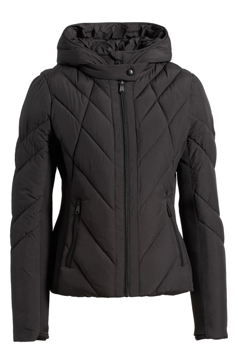 Bernardo Chevron Quilted Lightweight Puffer Jacket, Alternate, color, 