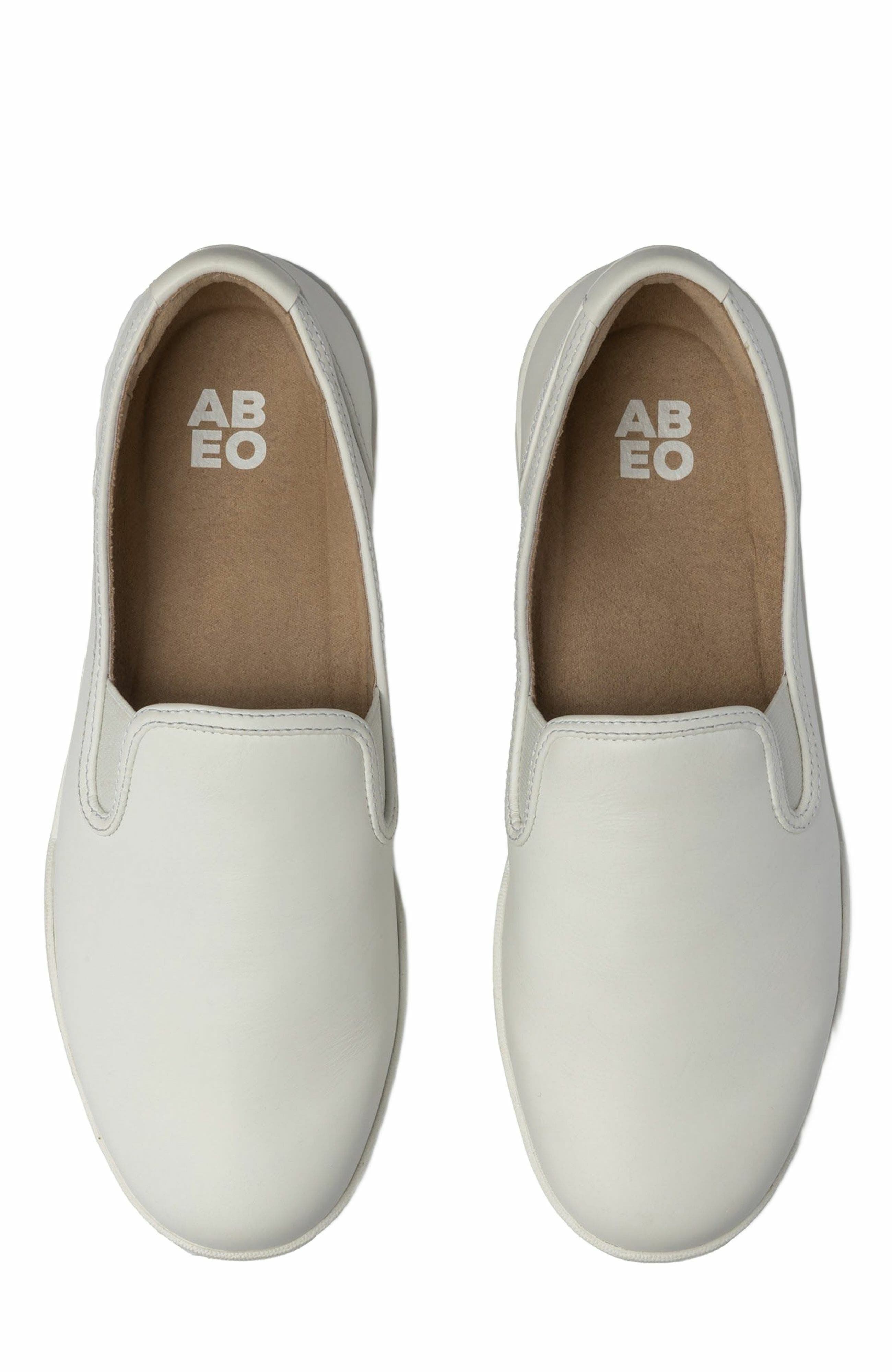 Encore Slip On Sneaker, Alternate, color, White Leather - Regular