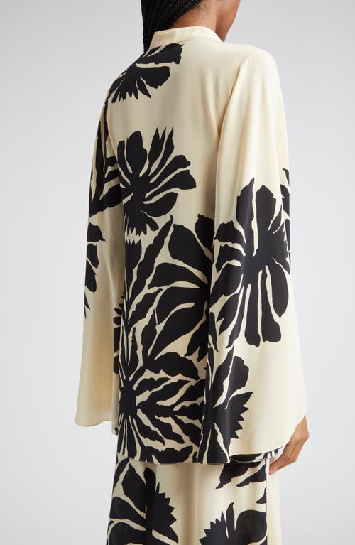 Johanna Ortiz Loveland Silk Crêpe De Chine Top In Neutral