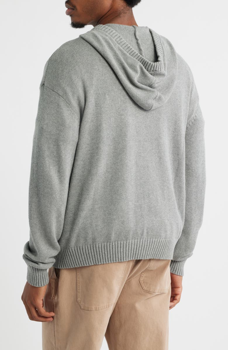 MARKET Classic Jacquard Zip Hoodie, Alternate, color, Heather Grey