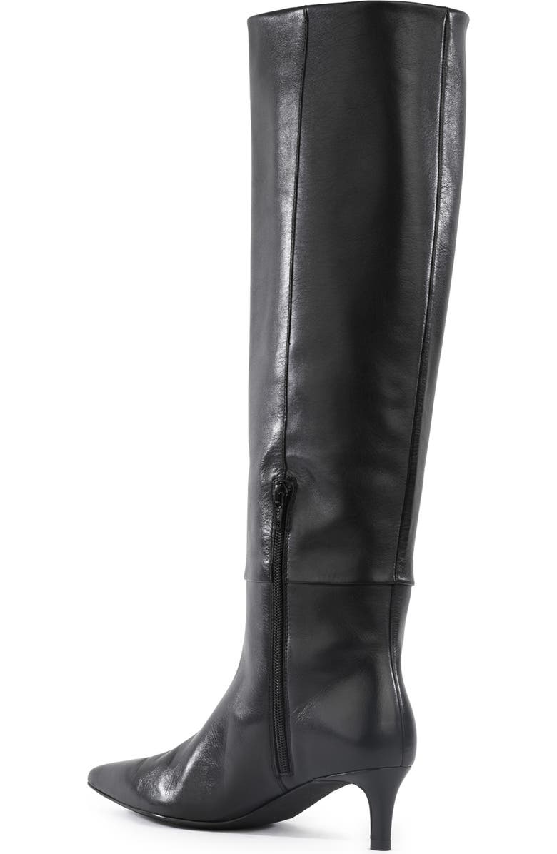 Seychelles Rose Pointed Toe Over the Knee Kitten Heel Boot, Alternate, color, Black Leather
