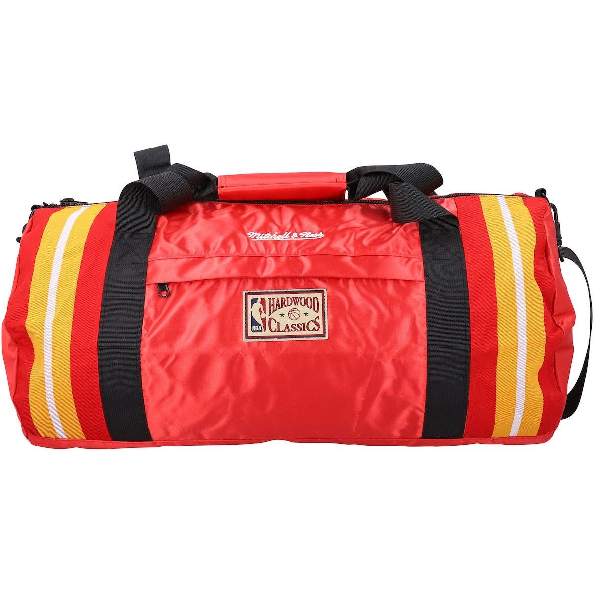 Mitchell & Ness Houston Rockets Satin Duffel Bag, Alternate, color, 