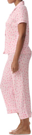 Notch Collar Crop Pajamas