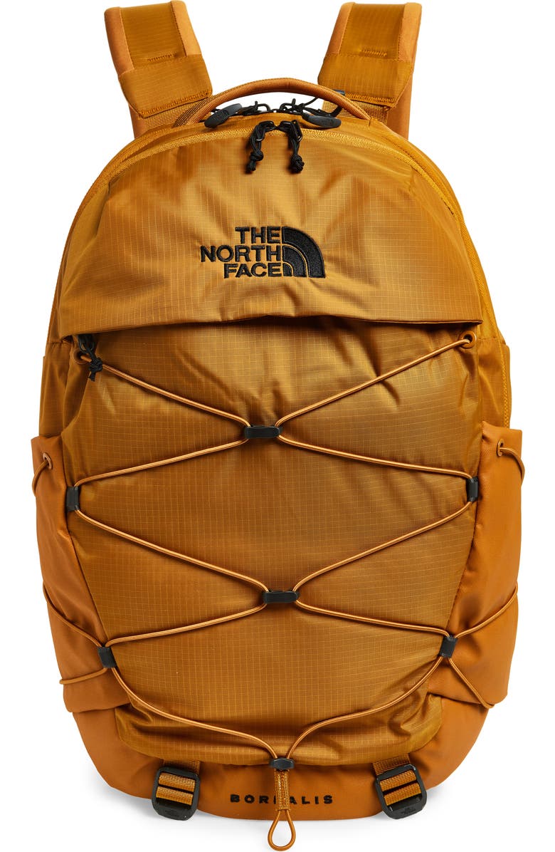 The North Face Borealis Water Repellent Backpack, Main, color, Timber Tan/ Tnf Black