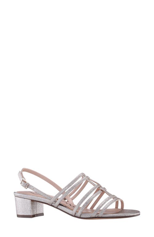 Nina Gladys Slingback Sandal In Platino