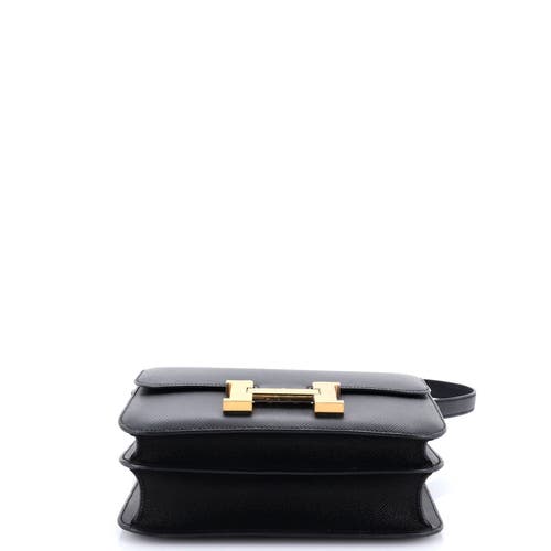 Pre-owned Hermes Hermes Constance Bag Epsom 24 In Black