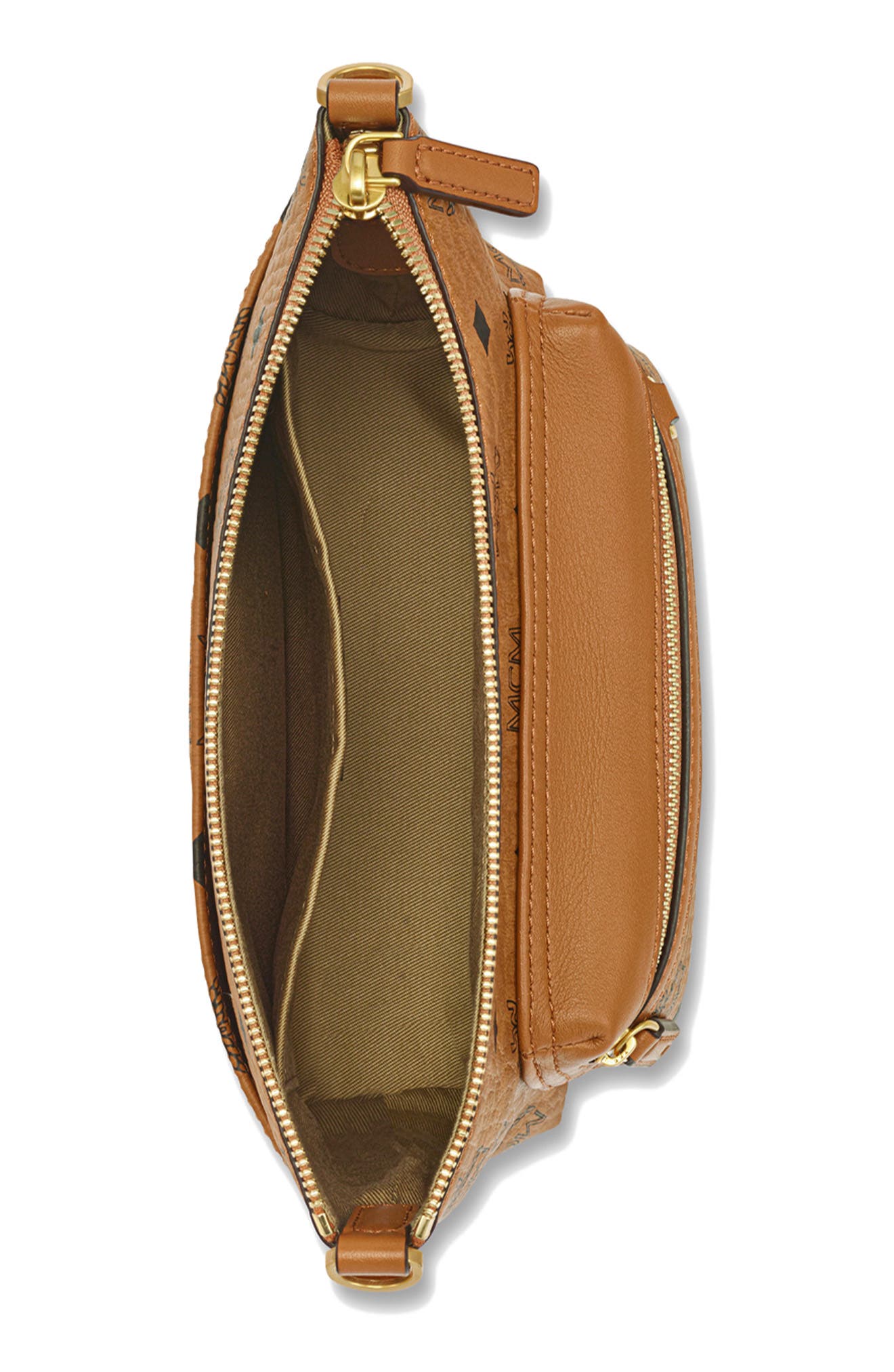 Aren Crossbody in Visetos, Alternate, color, COGNAC