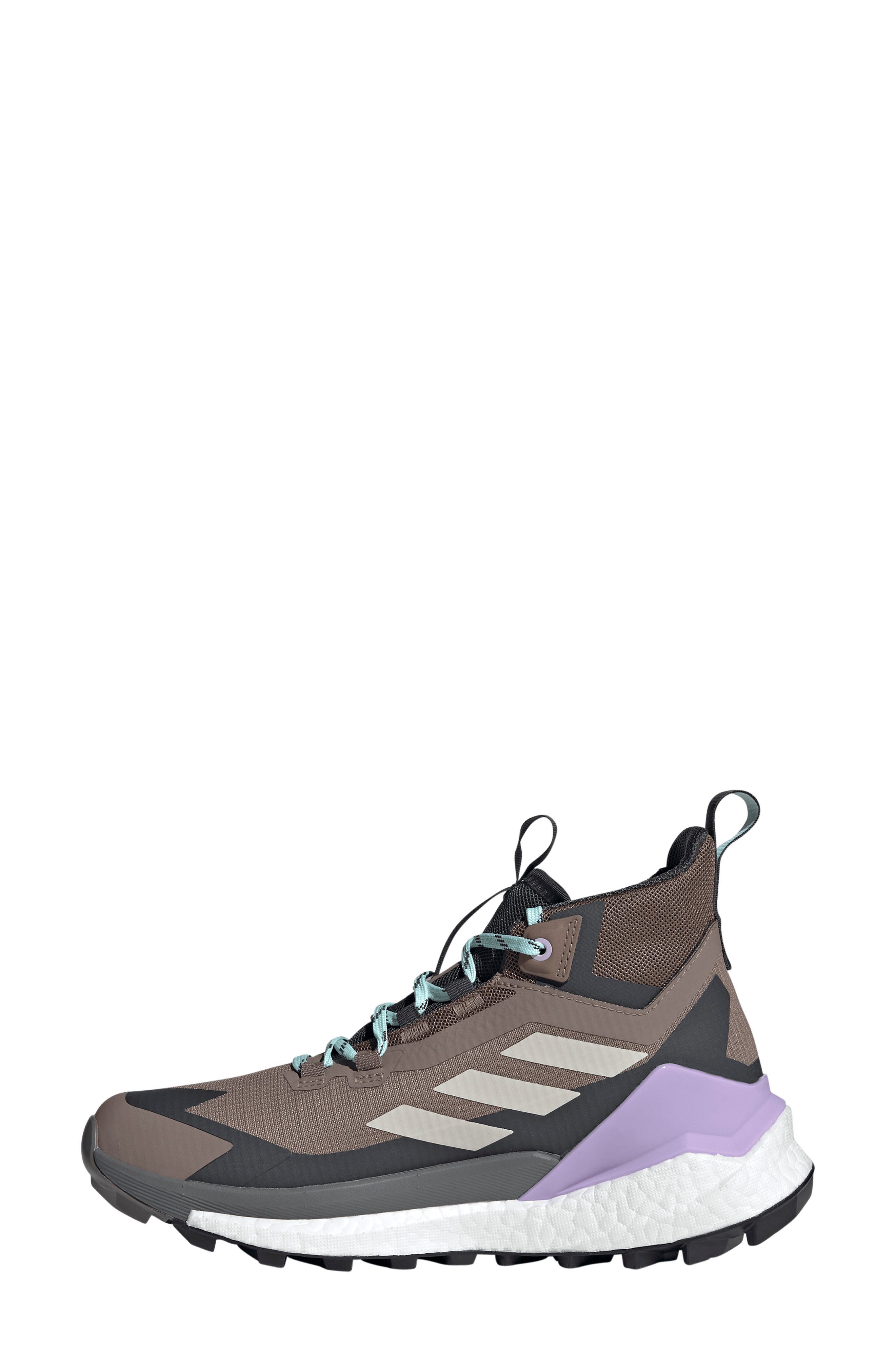 adidas Terrex Free Hiker 2.0 Mid Gore-Tex<sup>®</sup> Waterproof Hiking Shoe, Alternate, color, Trace Brown/ Alumina/ Carbon