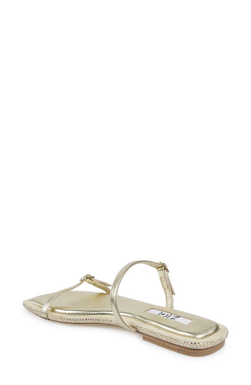 Zigi Two-strap Sandal In Gold