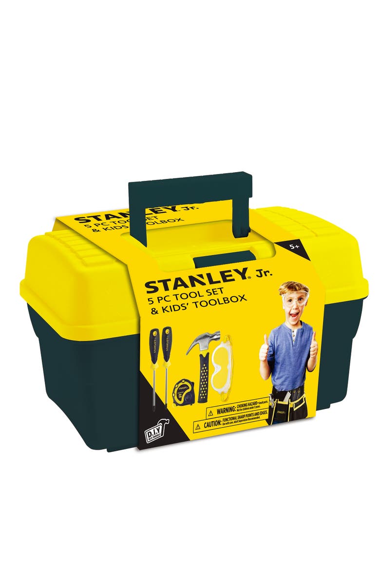 Stanley Jr Toolbox + 5 pcs Toolset, Alternate, color, Multi Color