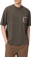 AllSaints Oversize Serrate Graphic T-Shirt