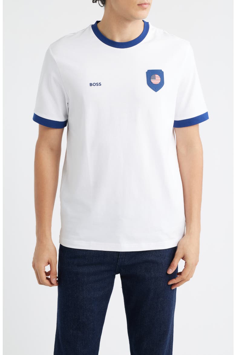 Lux Stretch Cotton Graphic T-Shirt, Main, color, USA