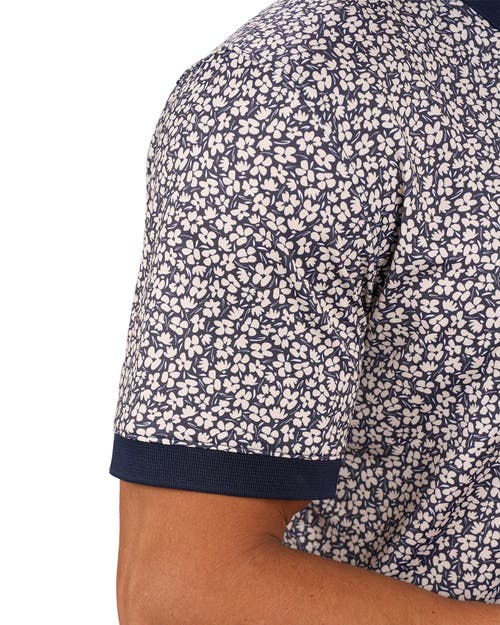 Black Clover Lucky Bloom Polo In Blue