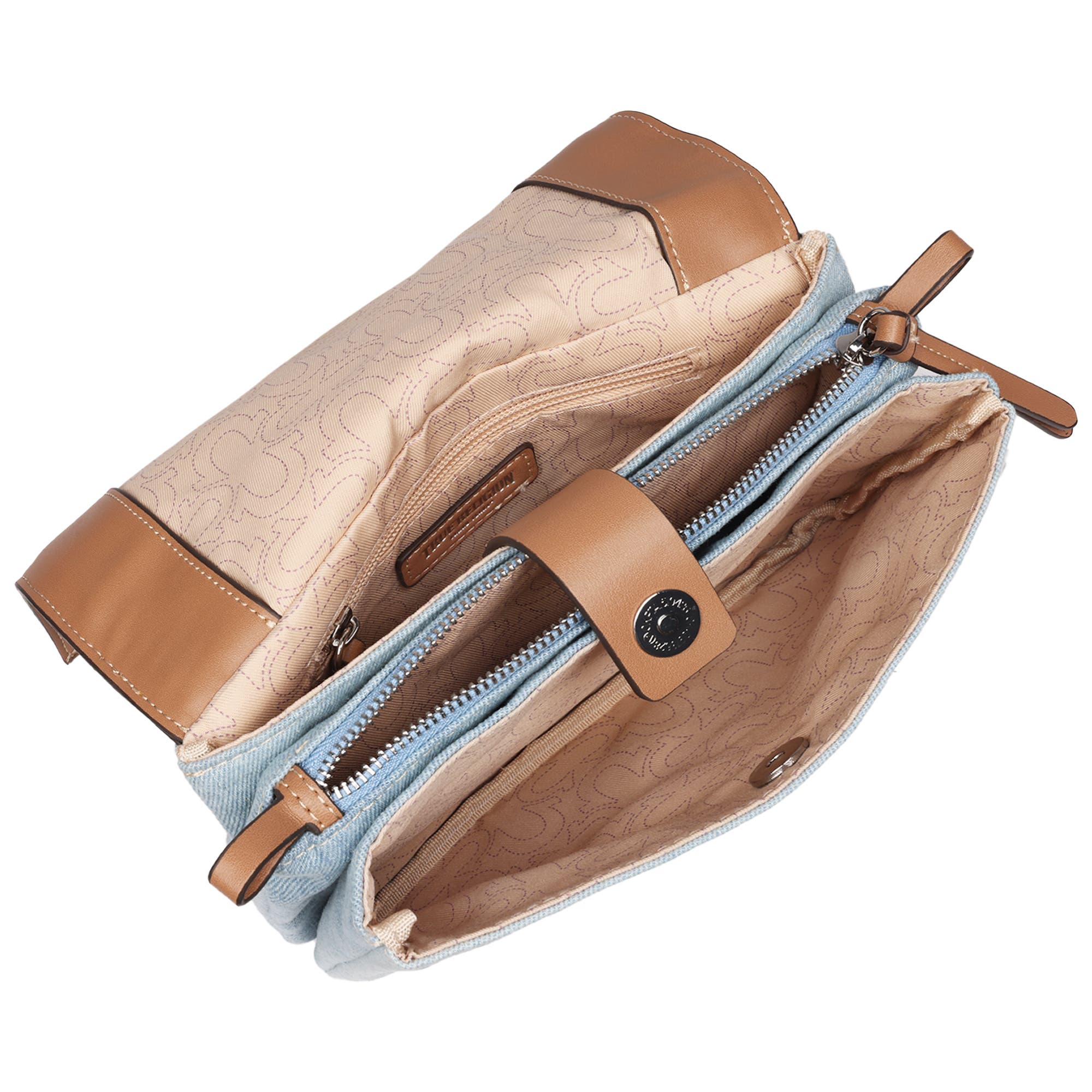 True Religion Multi-Compartment Crossbody, Alternate, color, Light Blue