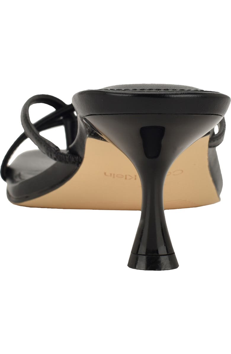 Calvin Klein Axella Toe Loop Sandal, Alternate, color, Black