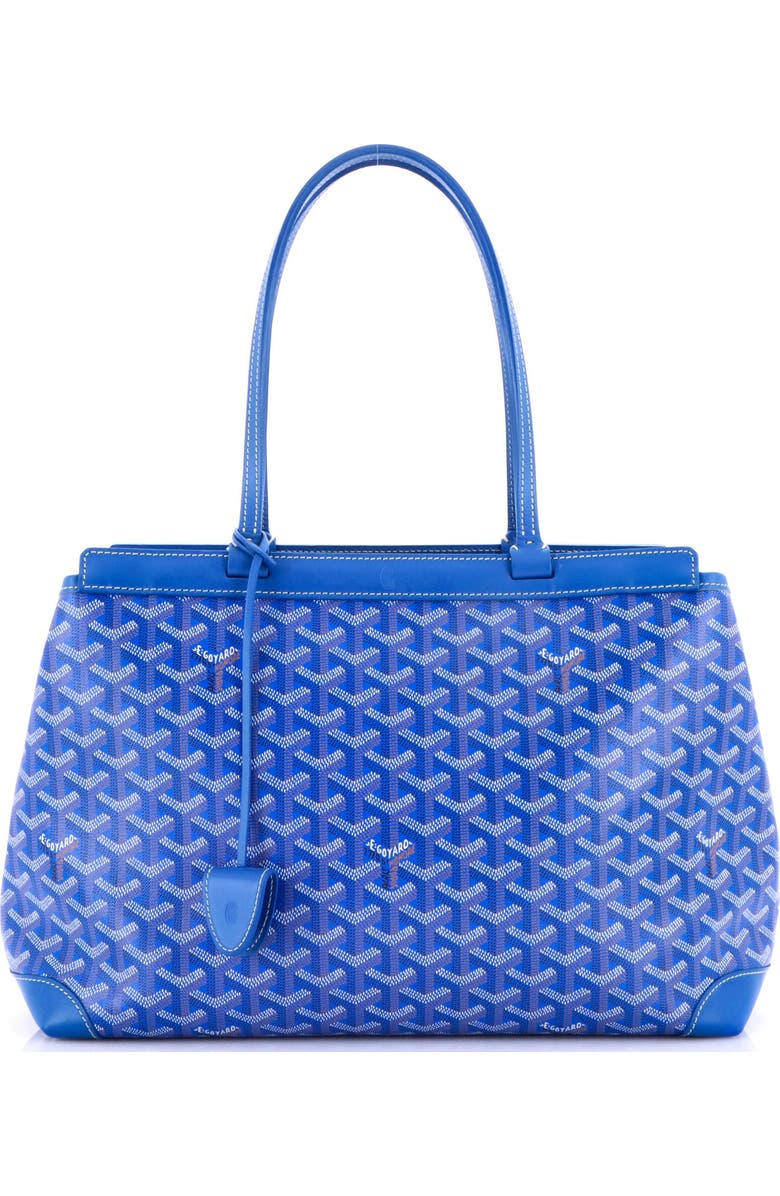 Pre-Owned Goyard Bellechasse Bag Coated Canvas PM, Main, color, Blue