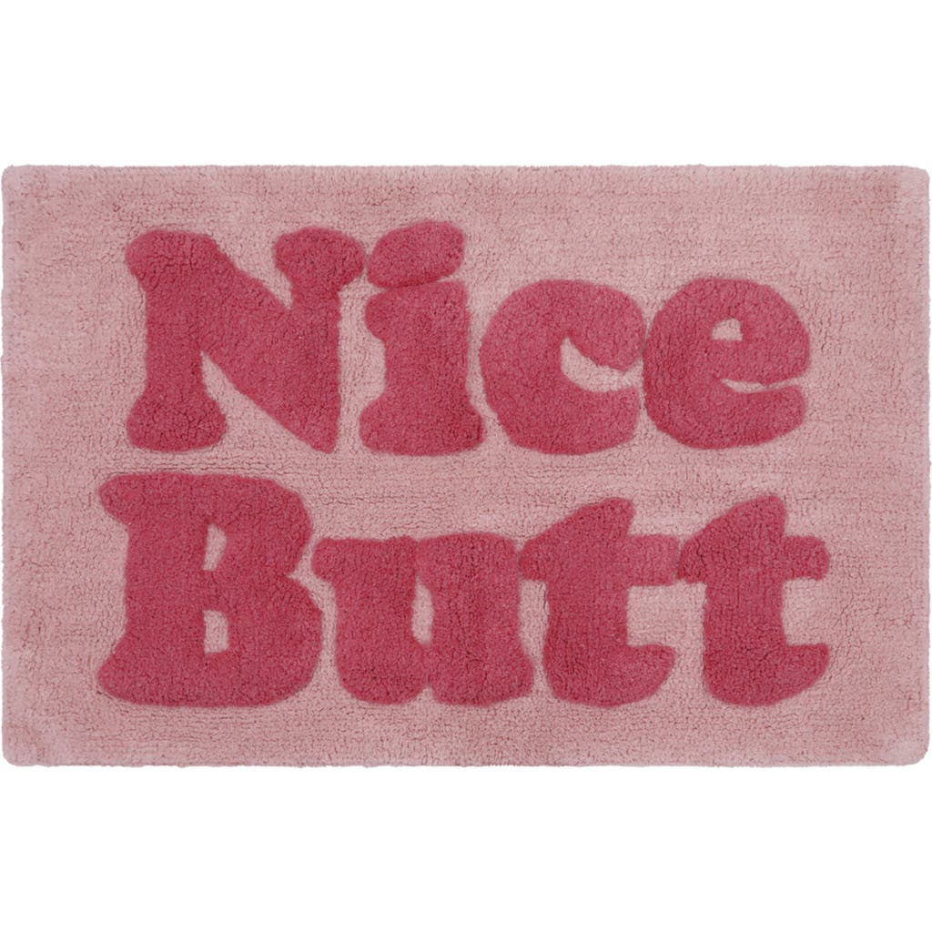 Jessica Simpson Cotton Bath Rug In Pink/hot Pink