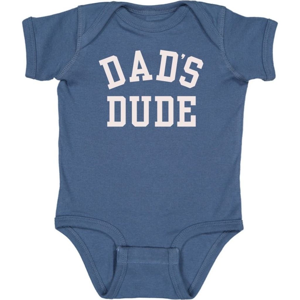 Sweet Wink Dad's Dude Short Sleeve Bodysuit In Indigo