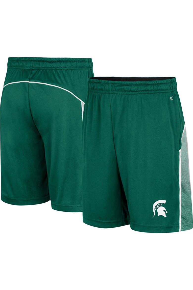Youth Colosseum Green Michigan State Spartans Max Shorts, Main, color, Green