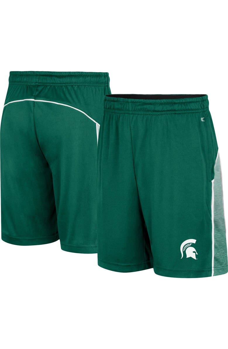 COLOSSEUM Youth Colosseum Green Michigan State Spartans Max Shorts, Main, color, 